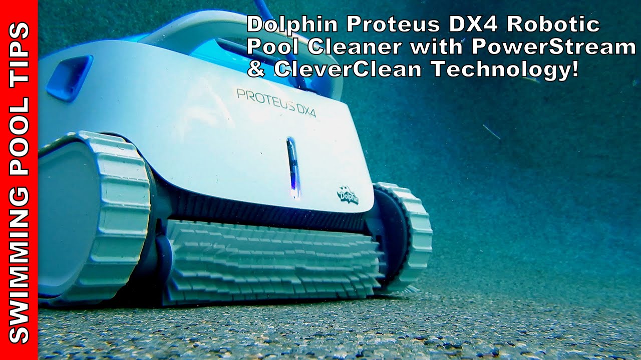 Dolphin - proteus dx4 robotic pool cleaner with powerstream technology