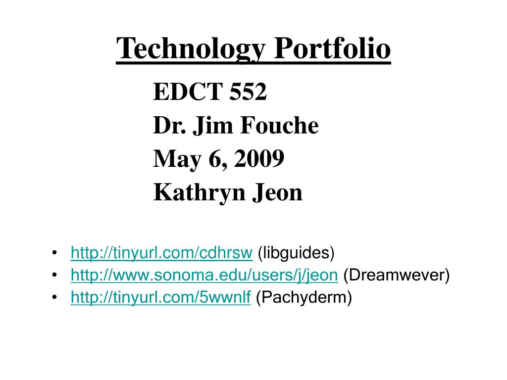 Technology portfolio