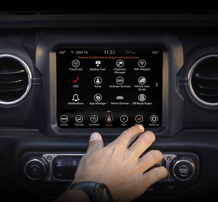 Jeep wrangler technology package