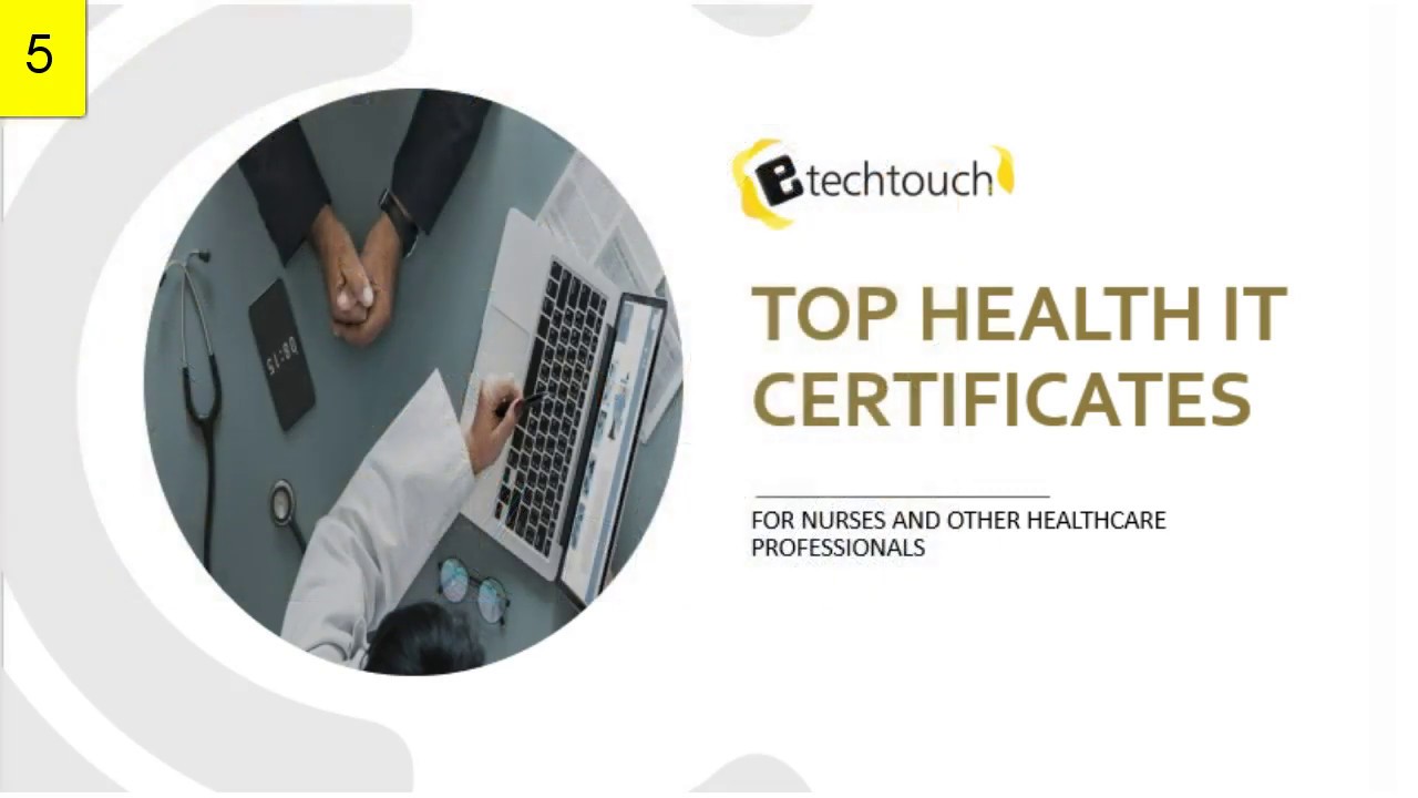 Healthcare technology specialist certificate