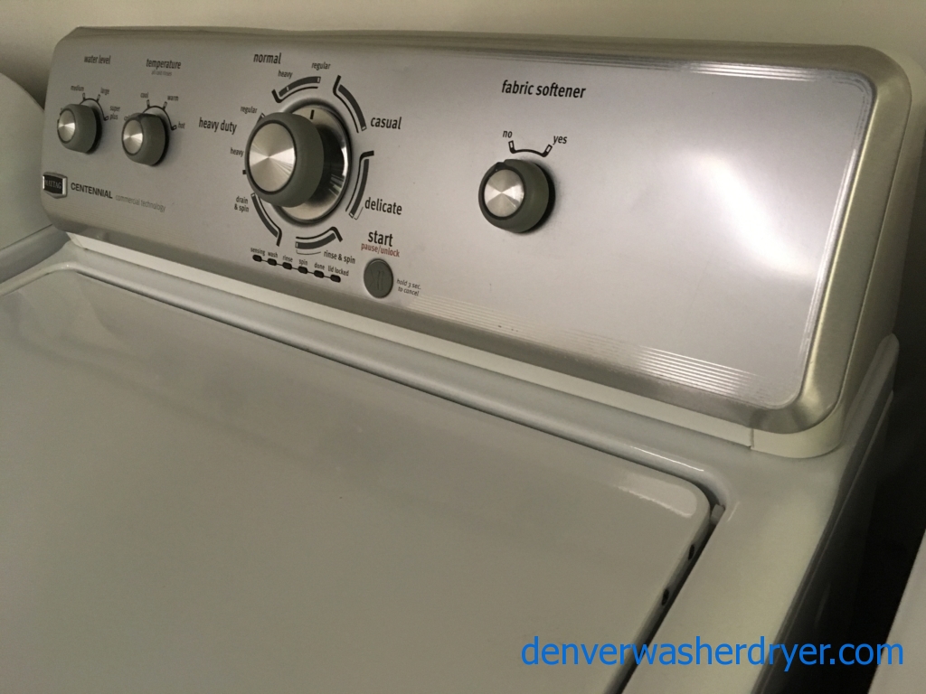 Top-loading maytag commercial technology washer