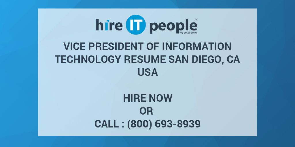 Vice president information technology jobs