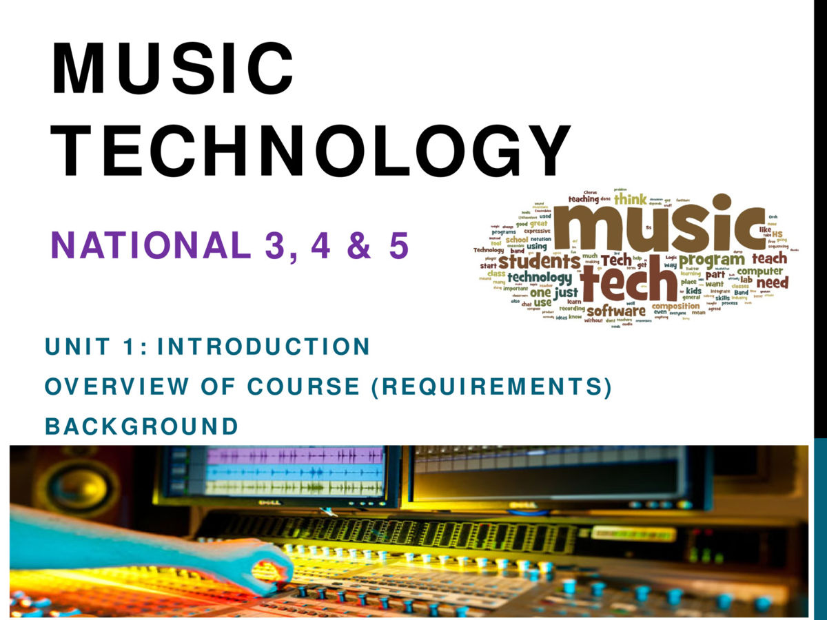 Intro to music technology