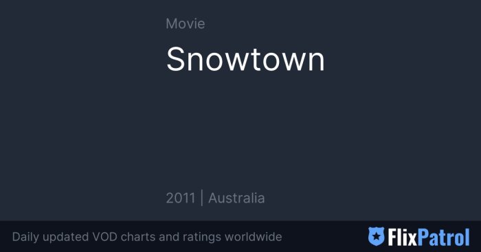 Snowtown • FlixPatrol