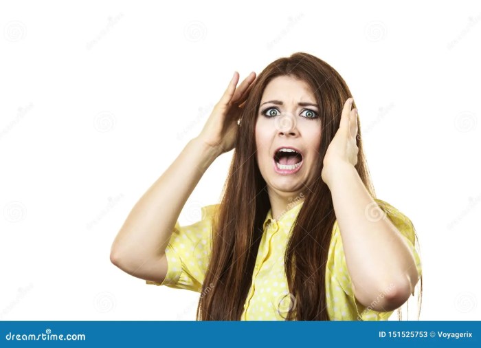 Expressions. Man is Terrified and Feeling Fear Stock Photo - Image of ...